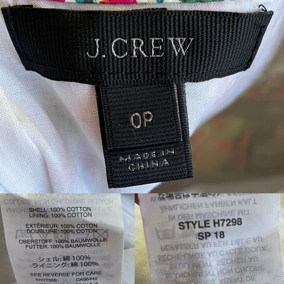 J. Crew Asymmetrical Ruffle Mini Dress One Shoulder Smocked Women’s Size 0P - Picture 6 of 12